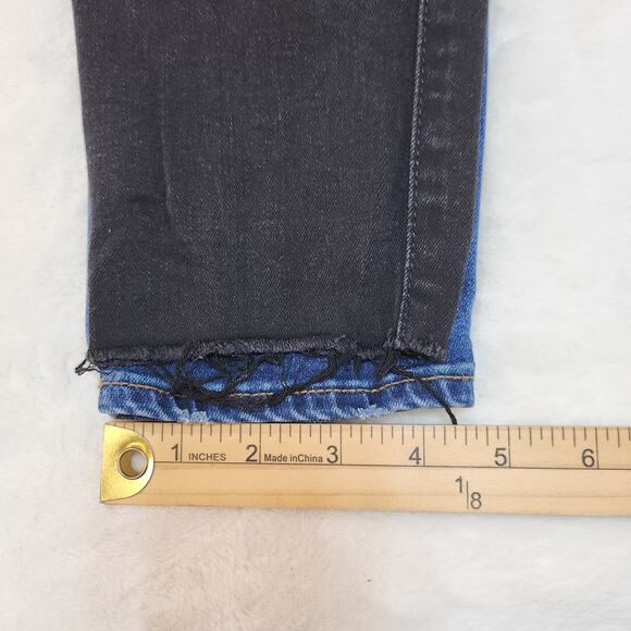 Old Navy Rockstar Jeggings Womens 8 2 Pairs Blue Black Ripped Destroyed Stretch - Picture 10 of 13